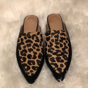 Halogen Leopard Mules